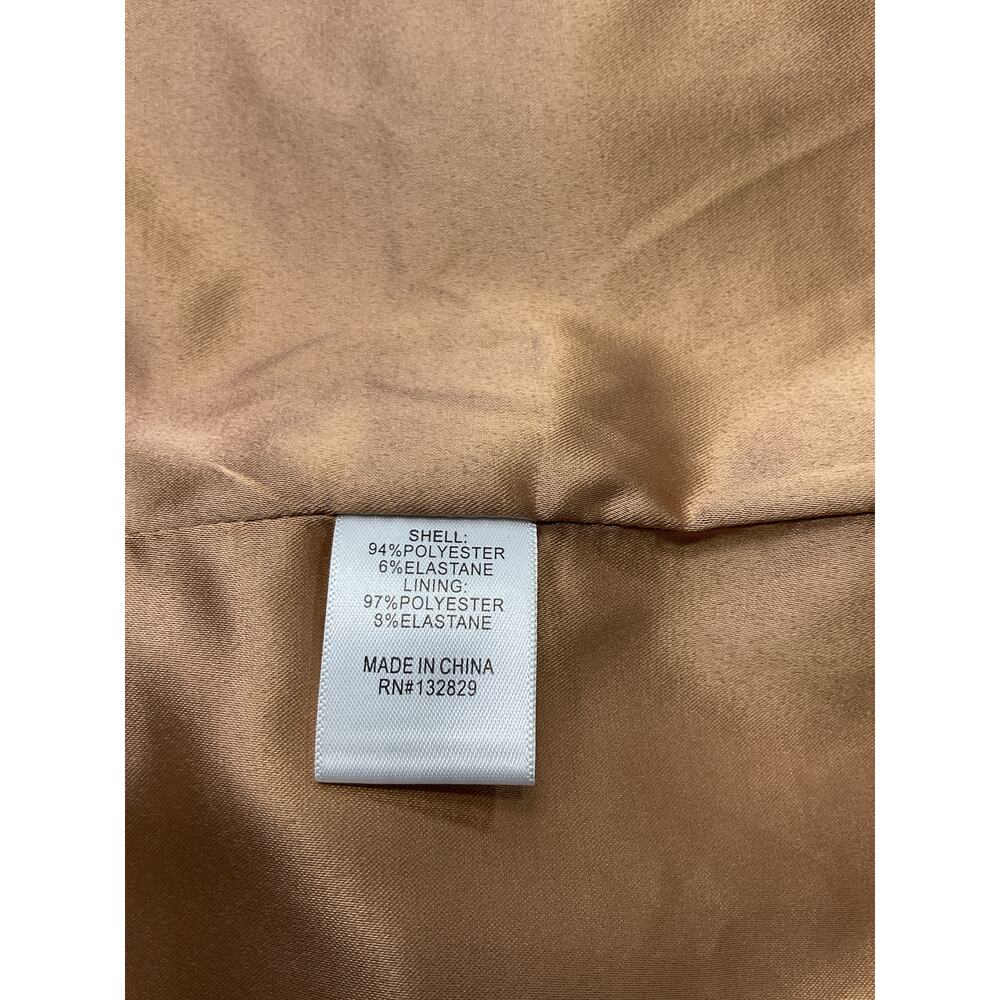 Camila Coelho 'Morena' Tan Crepe Blazer Size S - Picture 4 of 5